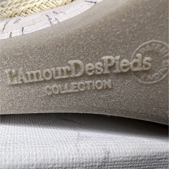 L'Amour des Pieds Women's Iksha Platform Wedge Comfort Neutral Sandal‎ Size 7.5M - Picture 9 of 11